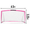 Picture of Franklin Sports Blackhawk Portable Soccer Goal - Pop-Up Soccer Goal and Net - Indoor or Outdoor Soccer Goal - 6’6” x 3’3” - Pink, Model Number: 31569X