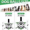 Picture of QDAN 2 PCS Dog Toys Soccer Ball Set with Straps, Interactive Dog Toys for Tug of War, Puppy Birthday Gifts, Dog Water Toy, Durable Dog Balls for Medium & Large Dogs（6 & 8 Inch）