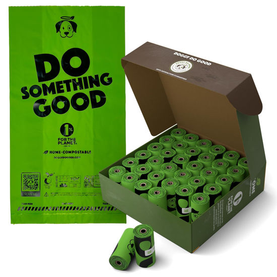 Picture of Doggy Do Good Poop Bags for Dogs (360Ct), Easy Open Dog Poop Bags Rolls, Certified Home Compostable