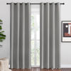 Picture of NICETOWN Silver Grey Room Darkening Curtain Panels 86" Long for RV, Play Room, Studio, Heat Block Out and Keep Warm Drapes Window Treatment Drapes for Doorway Entryway Patio (55" Width, 2 Panels)