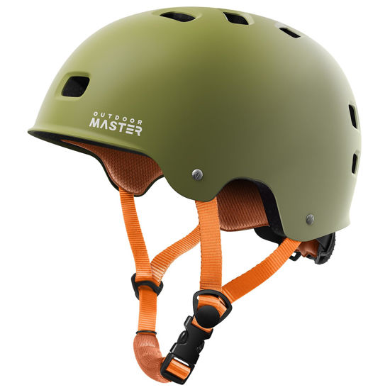 Picture of OutdoorMaster Skateboard Cycling Helmet - Two Removable Liners Ventilation Multi-Sport Scooter Roller Skate Inline Skating Rollerblading for Kids, Youth & Adults