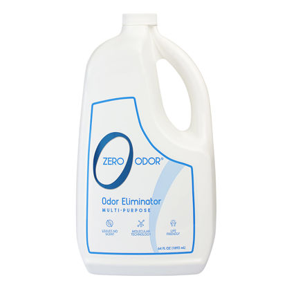 Picture of Zero Odor - Multi-Purpose Odor Eliminator- Eliminate Air & Surface Odor - Patented Technology Best for Bathroom, Kitchen, Fabrics, Closet- Smell Great Again, 64oz Refill