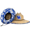 Picture of FOCO Mens Ncaa College Team Logo Floral Lifeguard Beach Sun Straw Hat, Team Logo