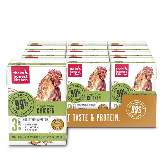 Picture of The Honest Kitchen Human Grade Grain Free Meal Booster: 99% Chicken (12 pack), 5.5 oz