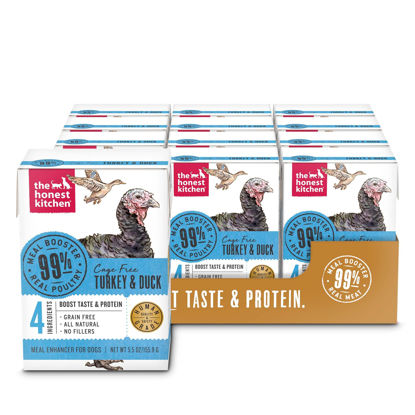 Picture of The Honest Kitchen Meal Booster: 99% Turkey & Duck Dog Food Topper, 5.5 oz (Pack of 12)