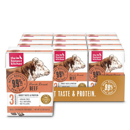 Picture of The Honest Kitchen Meal Booster: 99% Beef Dog Food Topper, 5.5 oz (Pack of 12)