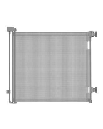 Picture of Veraste Retractable Baby Gate,Mesh Baby Gate or Mesh Dog Gate,33" Tall,Extends up to 55" Wide,Child Safety Gate for Doorways, Stairs, Hallways, Indoor/Outdoor（Grey,33"x55")