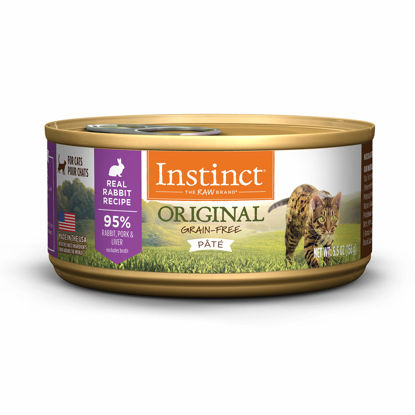 Picture of Instinct Original Grain Free Real Rabbit Recipe Natural Wet Canned Cat Food by Nature's Variety, 5.5 oz. Cans (Case of 12)