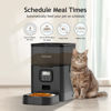 Picture of VOLUAS Automatic Cat Feeders - Dry Food Dispenser with Timer, Desiccant Bag, Programmable Portion Size Control 4 Meals Per Day, 10s Voice Recorder