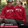 Picture of Campus Colors Adult Arch & Logo Soft Style Gameday Hooded Sweatshirt (MIT Engineers - Red, XX-Large)