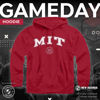 Picture of Campus Colors Adult Arch & Logo Soft Style Gameday Hooded Sweatshirt (MIT Engineers - Red, XX-Large)