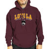 Picture of Campus Colors Adult Arch & Logo Soft Style Gameday Hooded Sweatshirt (Loyola Chicago Ramblers - Red, XX-Large)