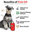 Picture of Fish Oil for Dogs - Healthy Skin & Coat, Salmon, Pollock, All Natural Supplement for Pets, Itching Scratching Allergy & Inflammation Defense, Omega 3 EPA DHA, Brain & Heart Health, 64 oz