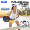 Picture of Pickleball Paddles, Pickleball Paddles Set of 4, USAPA Approved Fiberglass, 4 Pickleball Paddles, 4 Balls,1 Carry Bag, Pickleball Rackets, 4 Grip Tape, Pickle Balls Paddles for Famliy