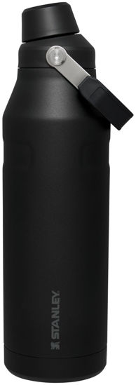 Picture of Stanley IceFlow Fast Flow Water Bottle 50 OZ | Angled Spout Lid | Lightweight & Leakproof for Travel & Gym | Insulated Stainless Steel | BPA-Free | Black