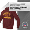 Picture of Team Fan Apparel NFL Adult Gameday Hooded Sweatshirt - Poly Fleece Cotton Blend - Stay Warm and Represent Your Team in Style (Washington Commanders - Red, Adult XX-Large)