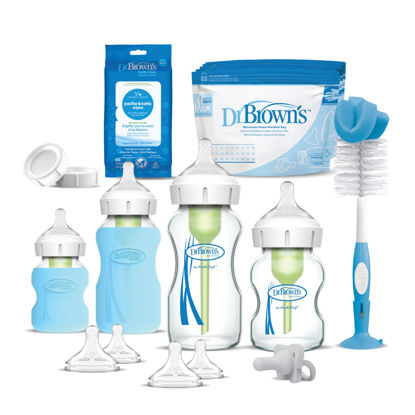 Picture of Dr. Brown's Options + Wide-Neck Glass Baby Bottle Starter Set