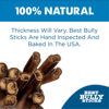 Picture of Best Bully Sticks All Natural 12 Inch Thick Bully Sticks for Large Dogs - 100% Free-Range Grass-Fed Beef - Single-Ingredient Grain & Rawhide Free Dog Chews - 10 Pack