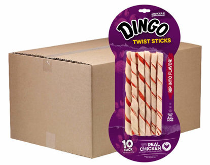 Picture of Dingo Chicken Twist Sticks Chews For Dogs, 240 Ct