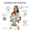 Picture of Ergobaby Omni 360 All-Position Baby Carrier for Newborn to Toddler with Lumbar Support (7-45 Pounds), Pure Black, 1 Count (Pack of 1)