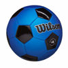 Picture of WILSON Traditional Soccer Ball, Adult, Size 4, Black/Royal