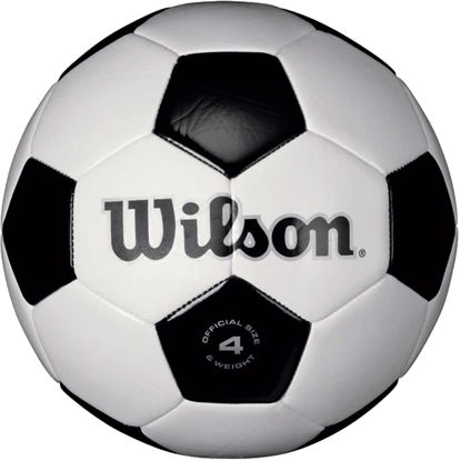 Picture of WILSON Traditional Soccer Ball - Size 4, Black/White