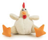 Picture of goDog Checkers Fat Rooster Squeaky Plush Dog Toy, Chew Guard Technology - White, Large