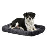 Picture of MidWest Homes for Pets Bolster Dog Bed 24L-Inch Gray Dog Bed or Cat Bed w/ Comfortable Bolster | Ideal for Small Dog Breeds & Fits a 24-Inch Dog Crate | Easy Maintenance Machine Wash & Dry