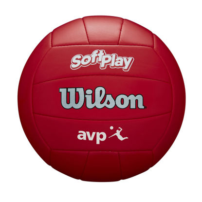 Picture of WILSON AVP Soft Play Volleyball - Official Size, Red