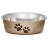 Picture of Loving Pets - Bella Bowls - Dog Food Water Bowl No Tip Stainless Steel Pet Bowl No Skid Spill Proof (Extra Large, Champagne)