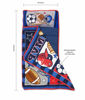 Picture of Baby Boom Funhouse MVP Sports Nap Mat Set - Includes Pillow and Fleece Blanket - Great for Boys Napping during Daycare or Preschool - Fits Toddlers, Blue