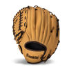 Picture of Franklin Sports Baseball + Softball Glove - Field Master Baseball + Softball Mitt - Adult + Youth Glove - Men's + Women's Baseball + Softball Gloves - Left Hand Throw - 12" - Camel Brown