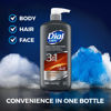 Picture of Dial Men 3in1 Body, Hair and Face Wash, Ultimate Clean, 69 fl oz (3-23 fl oz Bottles)