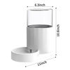 Picture of RIZZARI Automatic 3L Pet Waterer, Gravity Water Dispenser, 100% BPA-Free, Large Capacity Water Feeder for Cats and Small and Medium-Sized Dogs (3L,Without Filter)