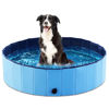 Picture of Jasonwell Foldable Dog Pool Collapsible Hard Plastic Dog Swimming Pool Portable Kiddie Pool Pet Pool Doggie Wading Pool Bath Tub for Puppy Small Medium Large Dogs Cats and Kids 39.5"