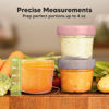 Picture of KeaBabies 12pk 4oz Glass Baby Food Containers - Leak-Proof, Microwavable Small Baby Glass Jars with Lids, Baby Food Storage Containers, Baby Snack Containers, BPA-Free Baby Food Jars (Roseate)