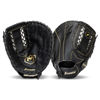 Picture of Franklin Sports Baseball First Baseman's Mitt - Fieldmaster Adult + Youth Baseball Right Handed Fielding Glove - Righty Cowhide First Base Glove - 12.5" Dual-Bar Web Glove for First Basemen - Black