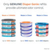 Picture of Diaper Genie Essentials Round Refill 8-Pack | Holds Up to 2560 Newborn Diapers | Features Unscented Continuous Film | Compatible with Diaper Genie Complete and Expressions Pails,8 Count (Pack of 1)