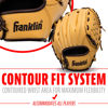 Picture of Franklin Sports Baseball + Softball Glove - Field Master Baseball + Softball Mitt - Adult + Youth Glove - Men's + Women's Baseball + Softball Gloves - Right Hand Throw - 10.5" - Camel Brown