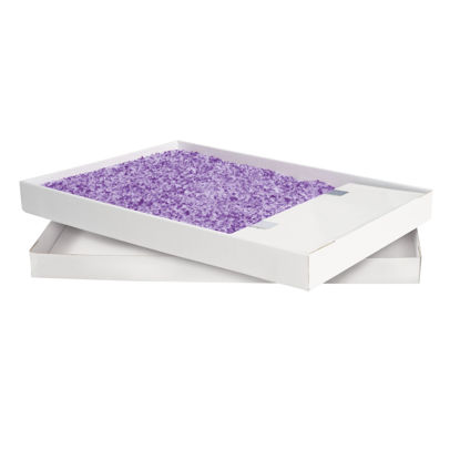 Picture of PetSafe ScoopFree Crystal Replacement Lavender Scented Litter Tray, 1-Pack - Easy Cleanup with Disposable Tray - Includes Leak Protection and Low Tracking Litter - Absorbs Odors on Contact