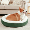 Picture of Love's cabin Round Donut Cat and Dog Cushion Bed, 25in Pet Bed for Cats or Small Dogs, Anti-Slip & Water-Resistant Bottom, Super Soft Durable Fabric Pet beds, Washable Luxury Cat & Dog Bed Green