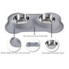 Picture of Hubulk Pet Dog Bowls 2 Stainless Steel Dog Bowl with No Spill Non-Skid Silicone Mat + Pet Food Scoop Water and Food Feeder Bowls for Feeding Small Medium Large Dogs Cats Puppies (Extra Large, Gray)