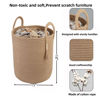 Picture of XUANGUO Rope Laundry Basket Laundry Hamper for Clothes Woven Storage Basket for Living Room Bedroom Boho Tall Rope Baskets for Blanket Toys Pillow Towels Baby Nursery Hamper Bin jute