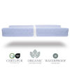 Picture of Organic Cotton Contoured Baby Changing Pad w/Waterproof Foam Mattress, Includes Soft, Removable & Washable Cover, Safety Strap, Non-Slip Bottom, Topper for Standard Size Infant Diaper Table & Dresser