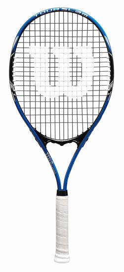 Picture of Wilson Tour Slam Lite Adult Recreational Tennis Racket - Grip Size 3 - 4 3/8", Blue/Black