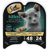 Picture of Sheba Wet Food PERFECT PORTIONS Kitten Paté Wet Cat Food Trays (24 Count, 48 Servings), Savory Chicken Entrée, Easy Peel Twin-Pack Trays