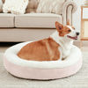 Picture of Love's cabin Round Donut Cat and Dog Cushion Bed, 23in Pet Bed for Cats or Small Dogs, Anti-Slip & Water-Resistant Bottom, Super Soft Durable Fabric Pet Beds, Washable Luxury Cat & Dog Bed Pink