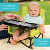 Picture of Summer by Bright Starts Pop 'N Sit Portable Booster Chair, Floor Seat, Indoor/Outdoor Use, Compact Fold, Green, 6 Mos - 3 Yrs