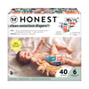 Picture of The Honest Company Clean Conscious Diapers | Plant-Based, Sustainable | Beary Cool + Big Trucks | Club Box, Size 6 (35+ lbs), 40 Count