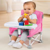 Picture of Summer by Bright Starts Pop 'N Sit Portable Booster Chair, Floor Seat, Indoor/Outdoor Use, Compact Fold, Hot Pink, 6 Mos - 3 Yrs